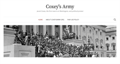 Desktop Screenshot of coxeysarmy.org